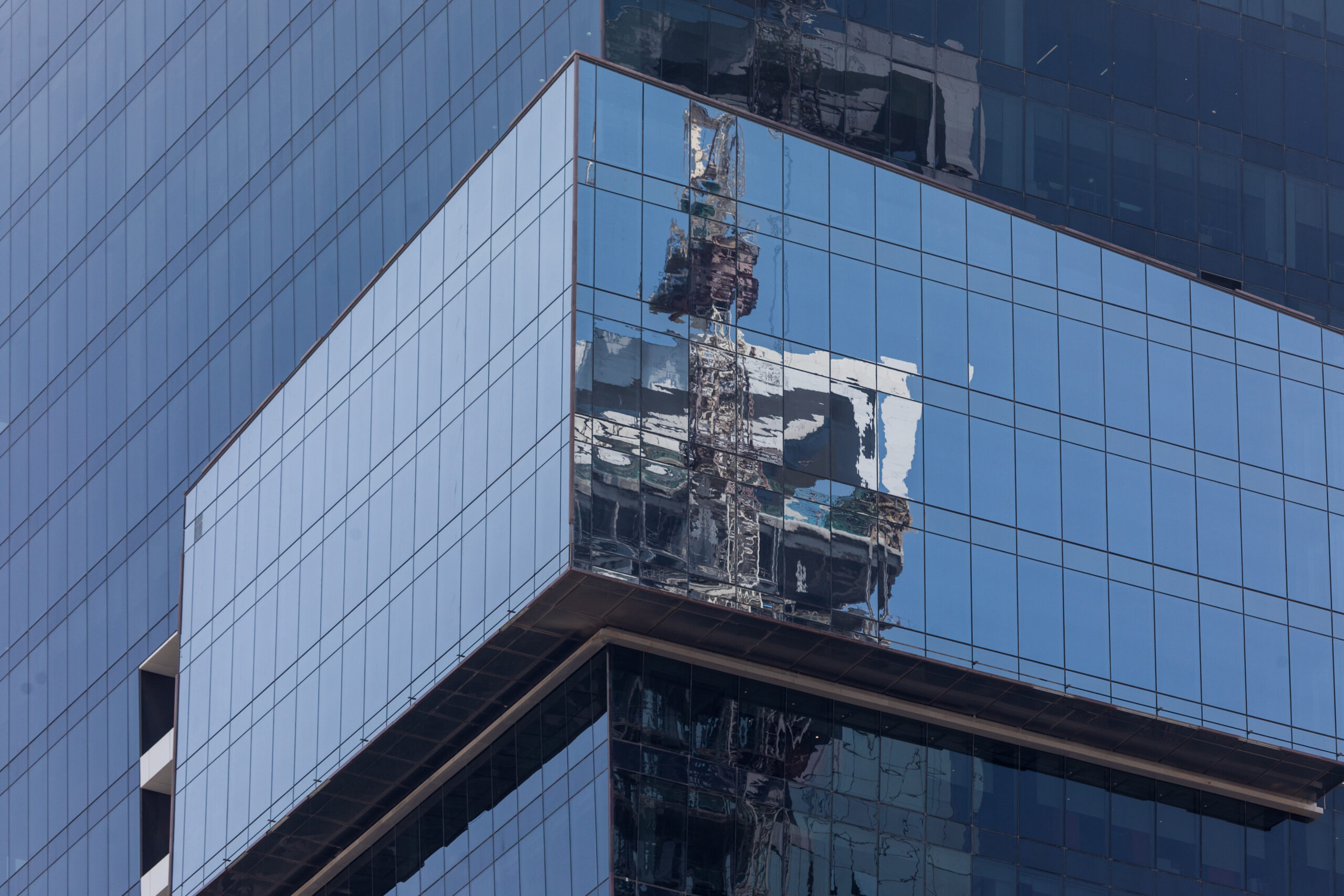 DUBAI, UNITED ARAB EMIRATES - October, 2018: Burj Khalifa tower. This skyscraper is the tallest man-made structure in the world, measuring 828 m. Completed in 2009.